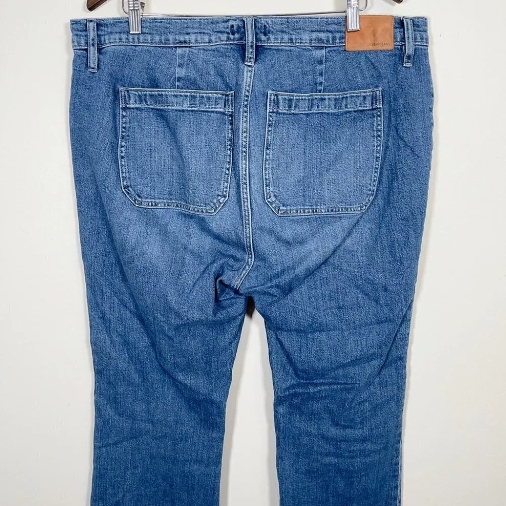 J.Crew Demi- Bootcut With Patch Pockets Jean In Medium Bay Wash - Picture 12 of 15